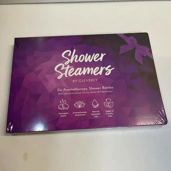 NIB Cleverfy 6-Piece Shower Steamers Aromatherapy with Essential Oils Gift Set - Picture 2 of 5